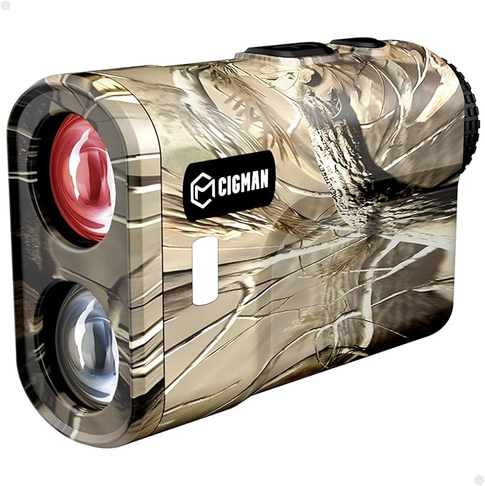 Hunting Range Finder 3280 Yards, CIGMAN Rechargeable Laser Rangefinder 6X