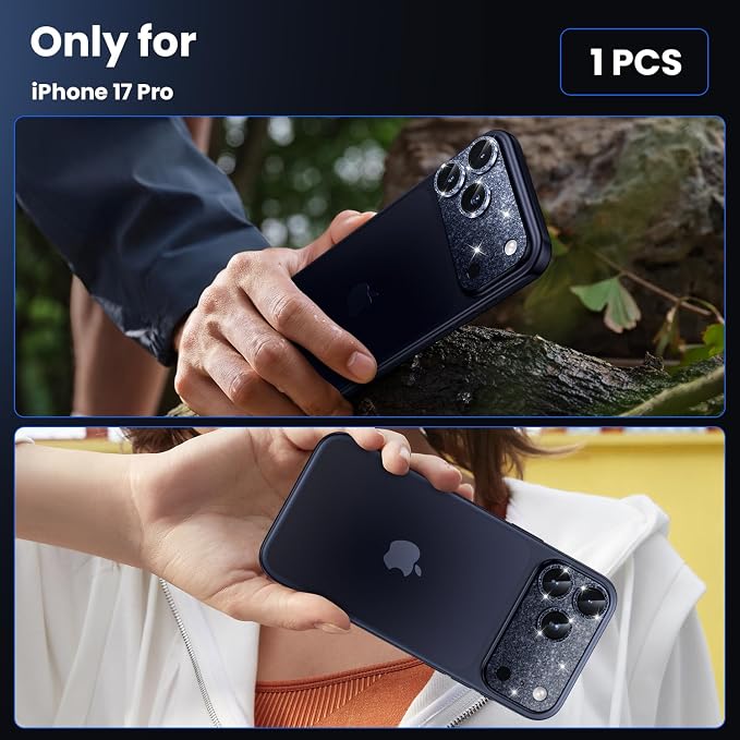 WSKEN for iPhone 17 Pro Camera Lens Protector, Metal Aluminum Alloy Tempered