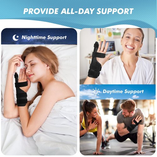 Luca Scored Pinky Finger Splint Support Brace, Metacarpal Hand Support for Little Finger, Trigger Finger, Tendonitis (Small)