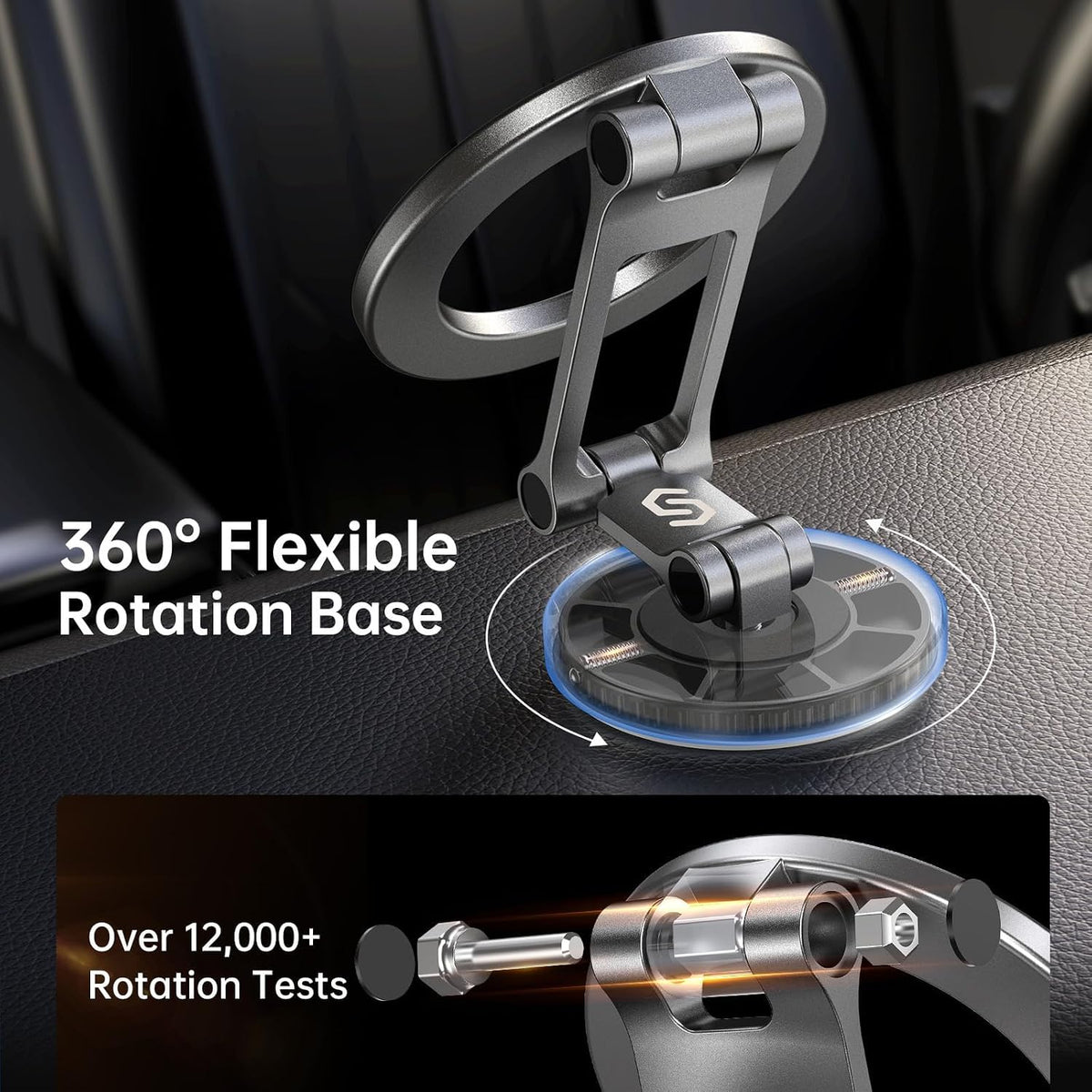 Syncwire Fits MagSafe Car Mount Magnetic Phone Holder for Dash and Tesla