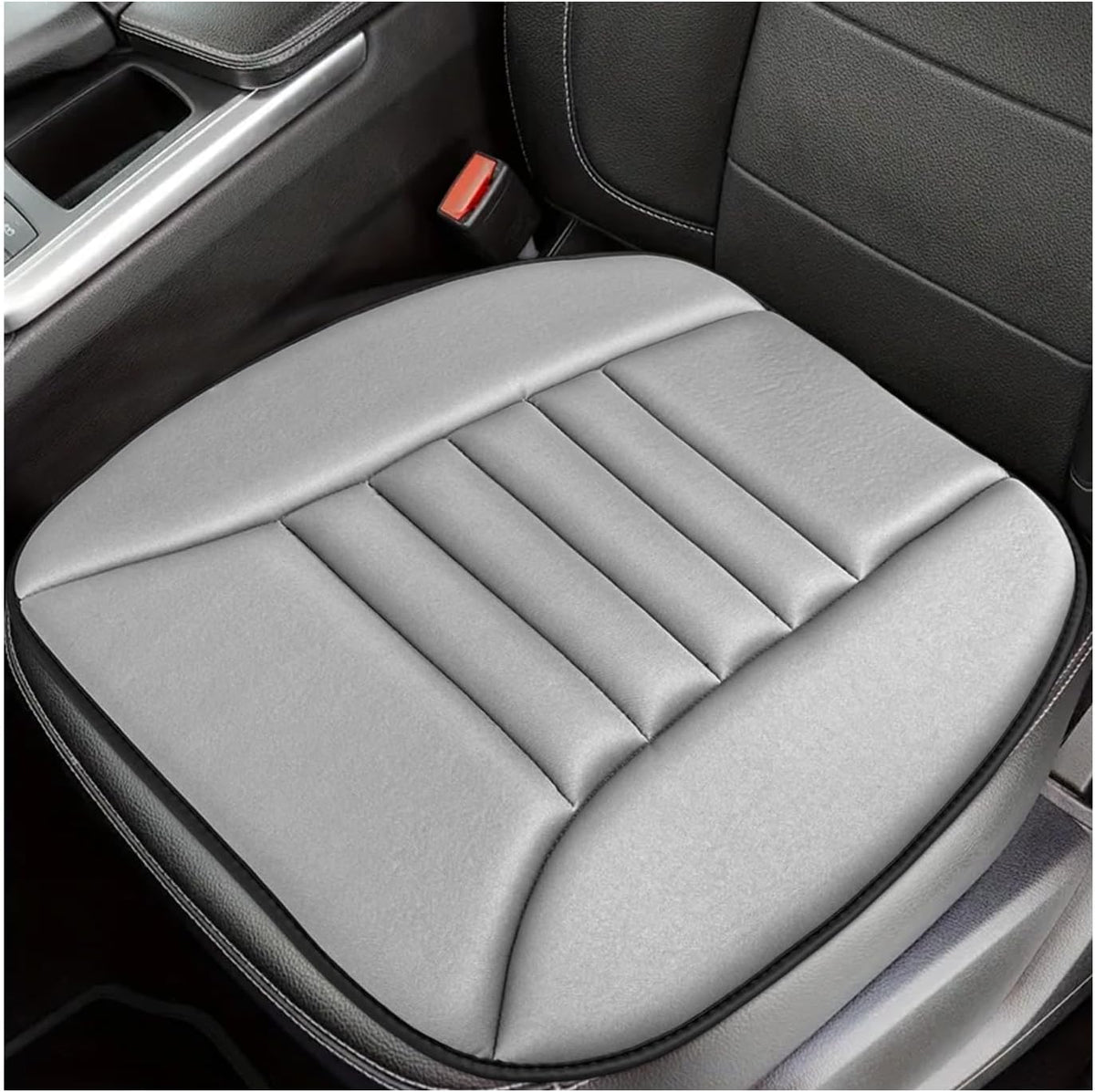 Sun Walker Car Seat Cushion, 1.2" Thick Memory Foam Auto Seat Protector Pressure Relief Pad, Nonslip Bottom Mat Comfort Driving Seats Cover for Truck SUV Sedan, Car Accessories (Orange)