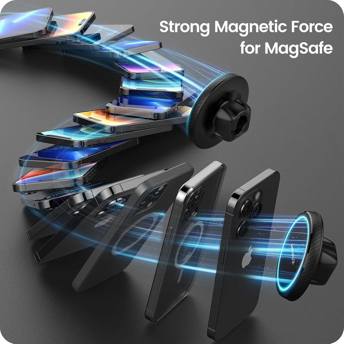 APPS2Car Magnetic Car Mount for MagSafe, Dashboard and Windshield Holder