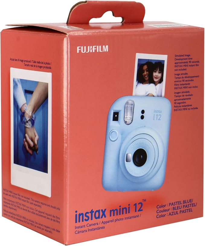FUJIFILM Instax Mini 12 Pastel Blue Camera Bundle