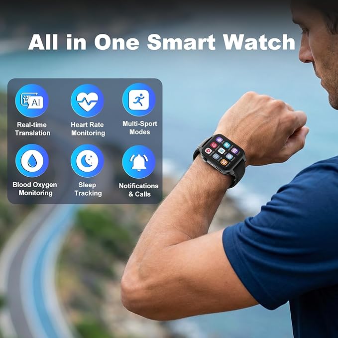 Smart Watch, Real Time Smart Translation Watch, Two-way Instant Voice