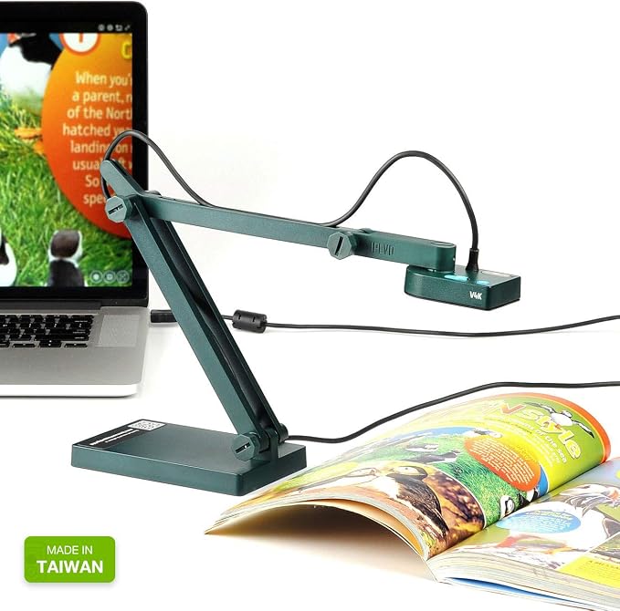 IPEVO V4K Ultra High Definition 8MP USB Document Camera — Mac OS, Chromebook
