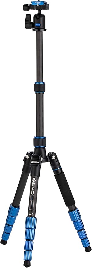 Benro Slim Travel FSL09CN00 Carbon Fiber Tripod Kit – Lightweight 5-Section