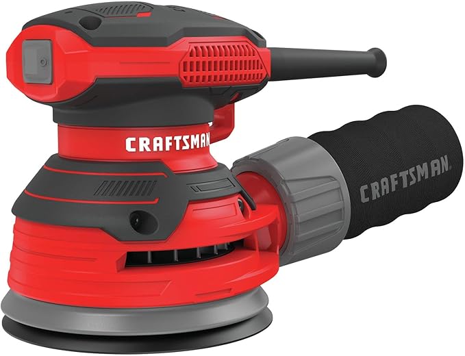 CRAFTSMAN 5" Random Orbit Sander with 6 Gallon 3.5 Peak HP Wet/Dry Vac, Portable Shop Vacuum (CMEW231 & CMXEVBE17584)