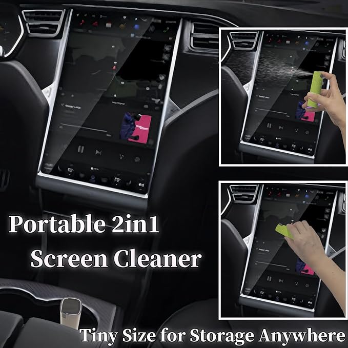 Electronic Touch Screen Cleaner Spray and Wiper, Car Laptop Phone Computer TV