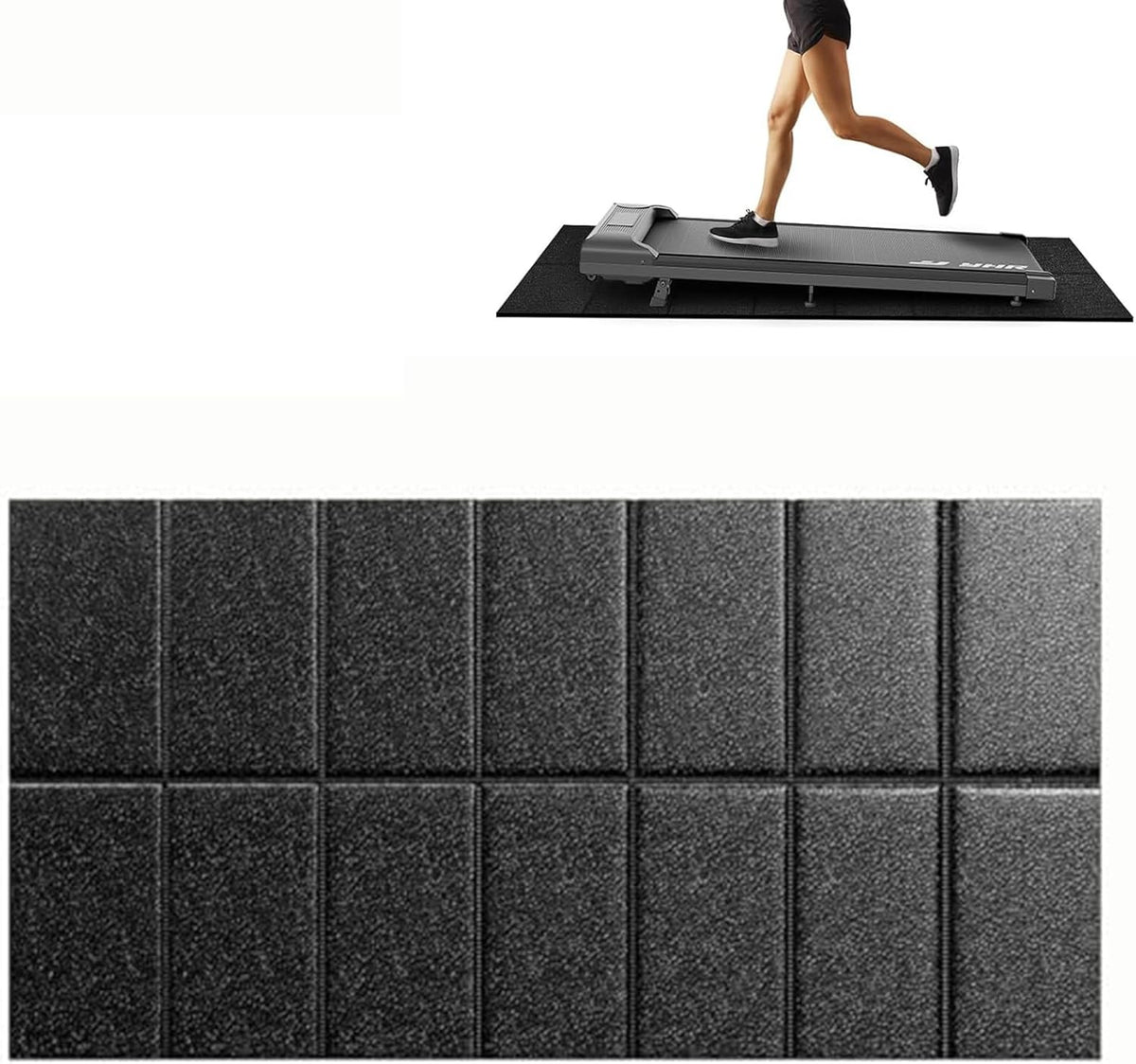 Walking Pad Treadmill Mat - Carpet Floor Protection | 55x24 Inch, Noise-Reducing Shock Absorption