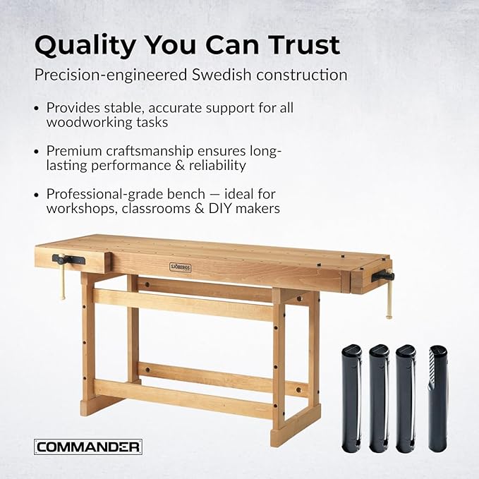 Sjobergs Scandi Plus 1825 Beech Wood Workbench (SJO-33279)