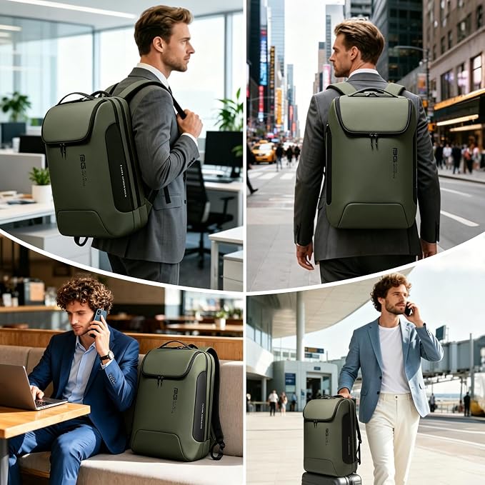 BANGE Men's Laptop Backpack for 17.3Inch Notebook, Airline Approved Travel
