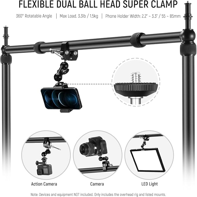 NEEWER Overhead Camera Mount Rig