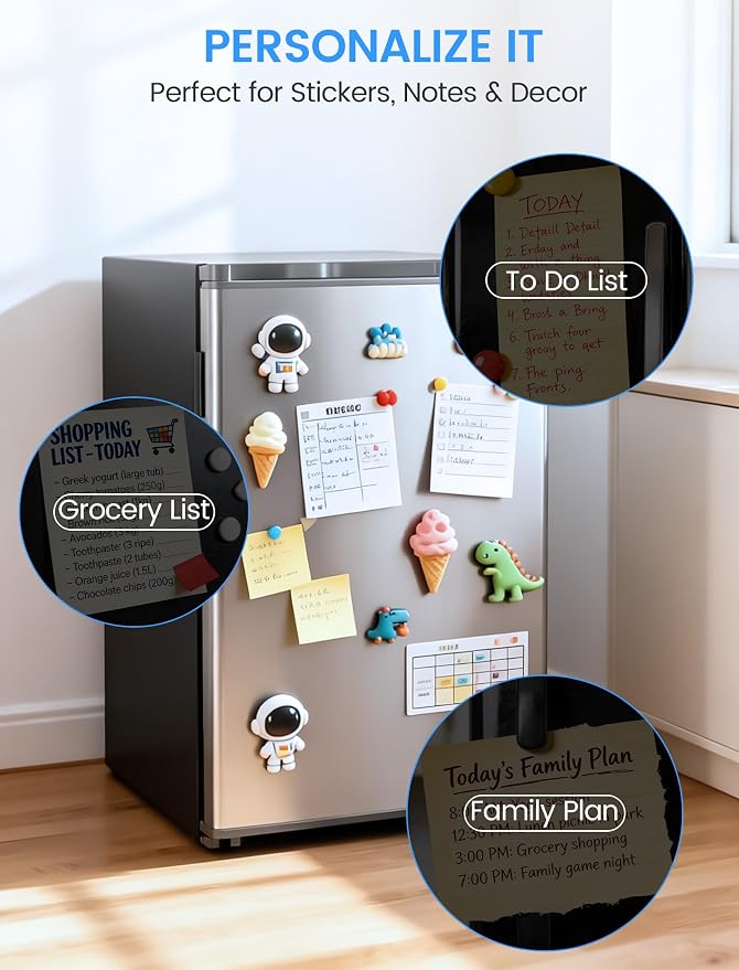 COWSAR 3.1 Cu.ft Mini Dorm Fridge for Bedroom Apartment Office, Silver | Reversible Single Door, Adjustable Thermostat, Energy Saving, Remove Glass Shelves, Compact Small Fridge for College Dorm