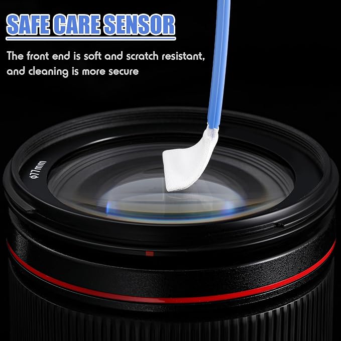 Konohan 45 Pcs Cleaning Swabs Sticks 25mm Dust-Free Cleaning Tip Microfiber