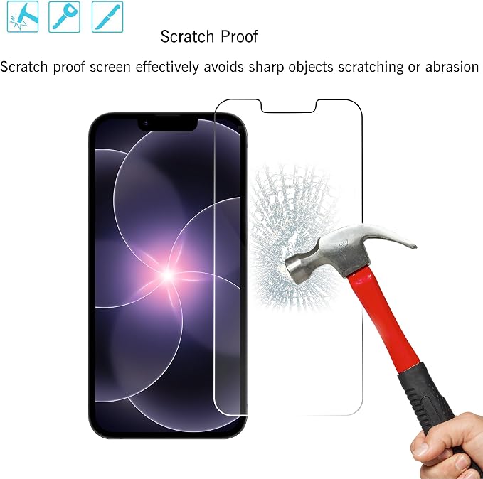 Ailun Screen Protector for iPhone 17e / iPhone 16e / iPhone 14 / iPhone 13 /