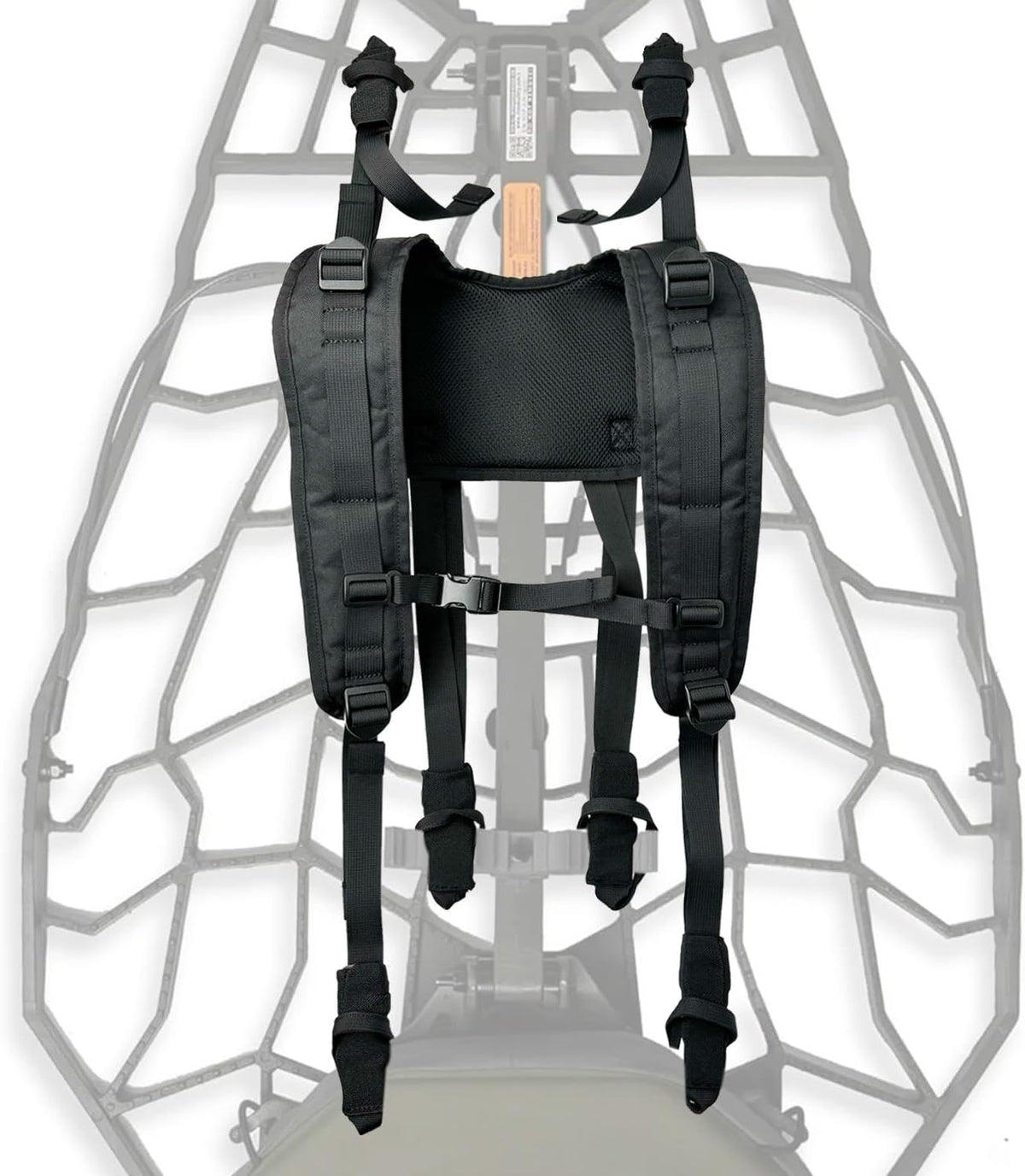 Tree Stand Backpack Straps Treestand Transport System Lightweight Universal Climber Carrier Shoulder System Comfortable Deer Hunting Climbing Carrying Pack Fits Most Tree Stands Black