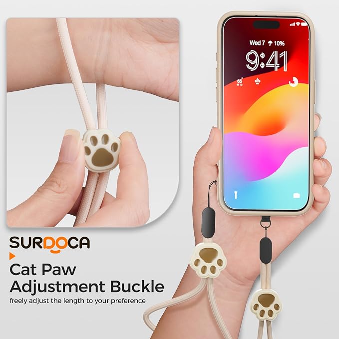 SURDOCA Adjustable Phone Lanyard, Camera Wrist Strap, Nylon Wrist Lanyard