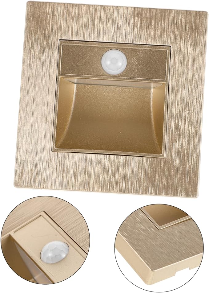 Motion Sensor Step Light Sleek Embedded Led Stair Lights for Use Soothing Warm Illumination for Aisles Staircases Hallways Versatile Safety Lighting