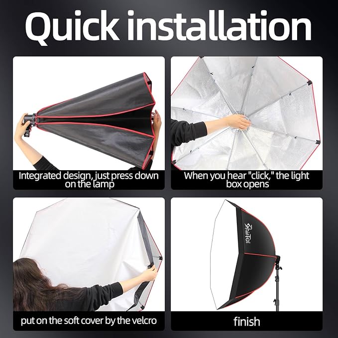 Softbox Lighting Kit, Photo Studio Soft Box Lights