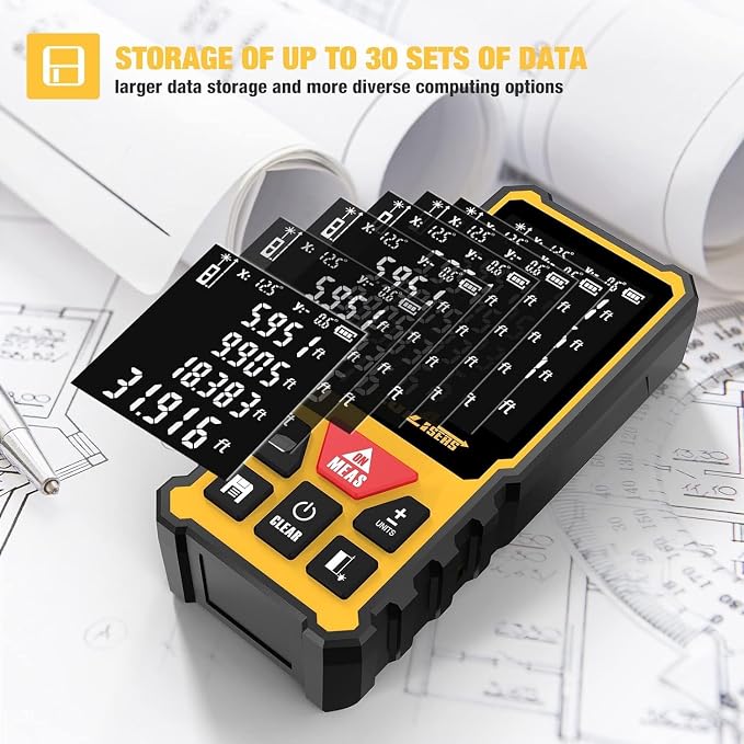 Laser Measurement Tool, DEGLASERS 328 Feet Laser Measure