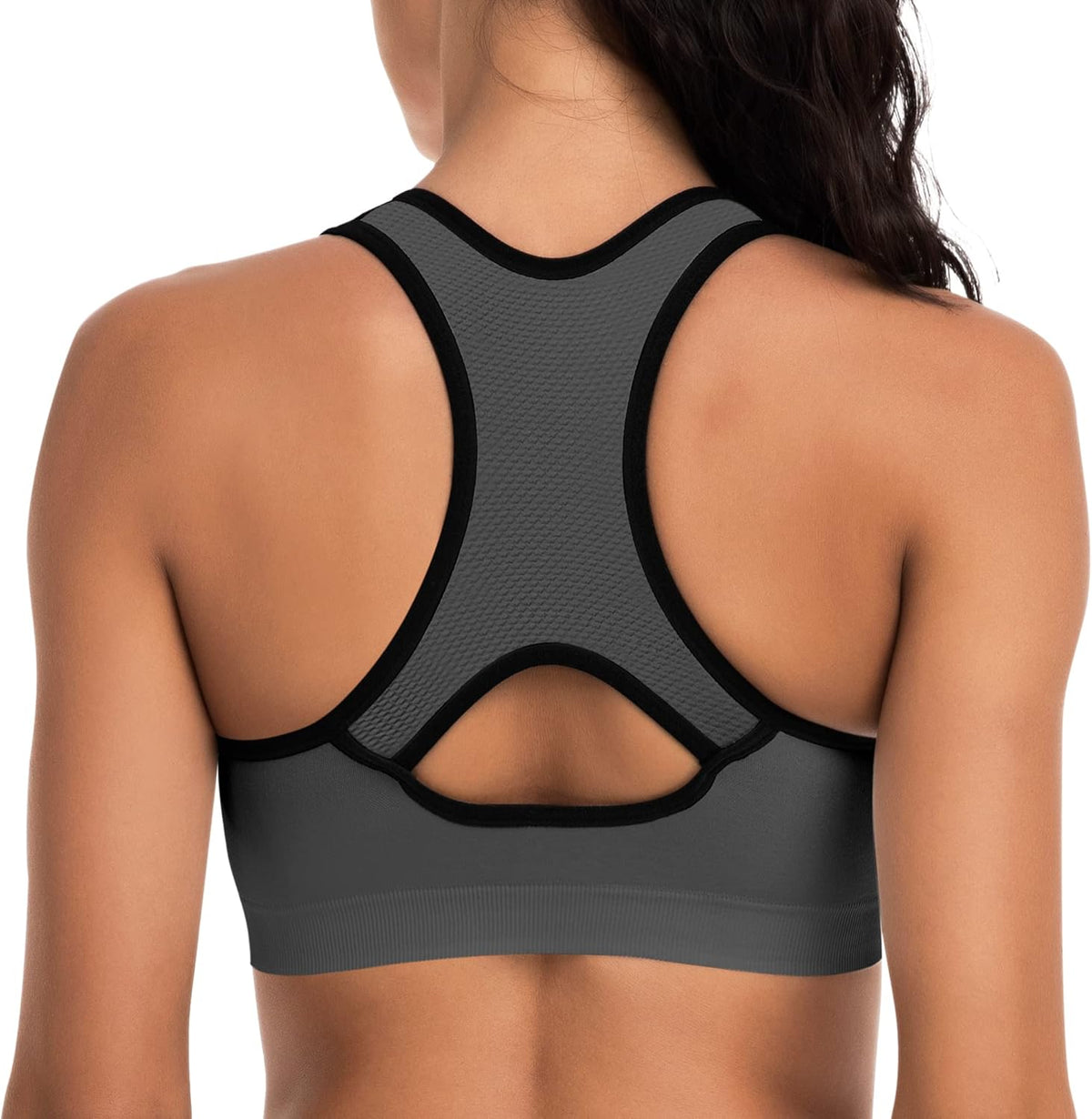 Skiennix Racerback Sports Bras for Women - High Impact Workout Tank Tops with Pads | Ideal for Yoga