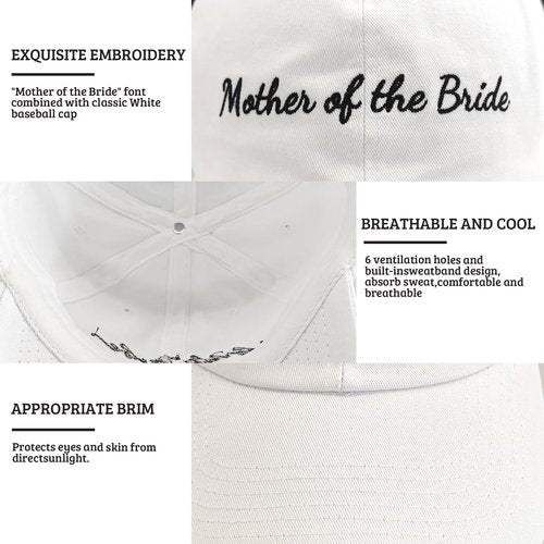 Follner Mother of The Bride Gifts for Mom, Mother of The Bride Hat