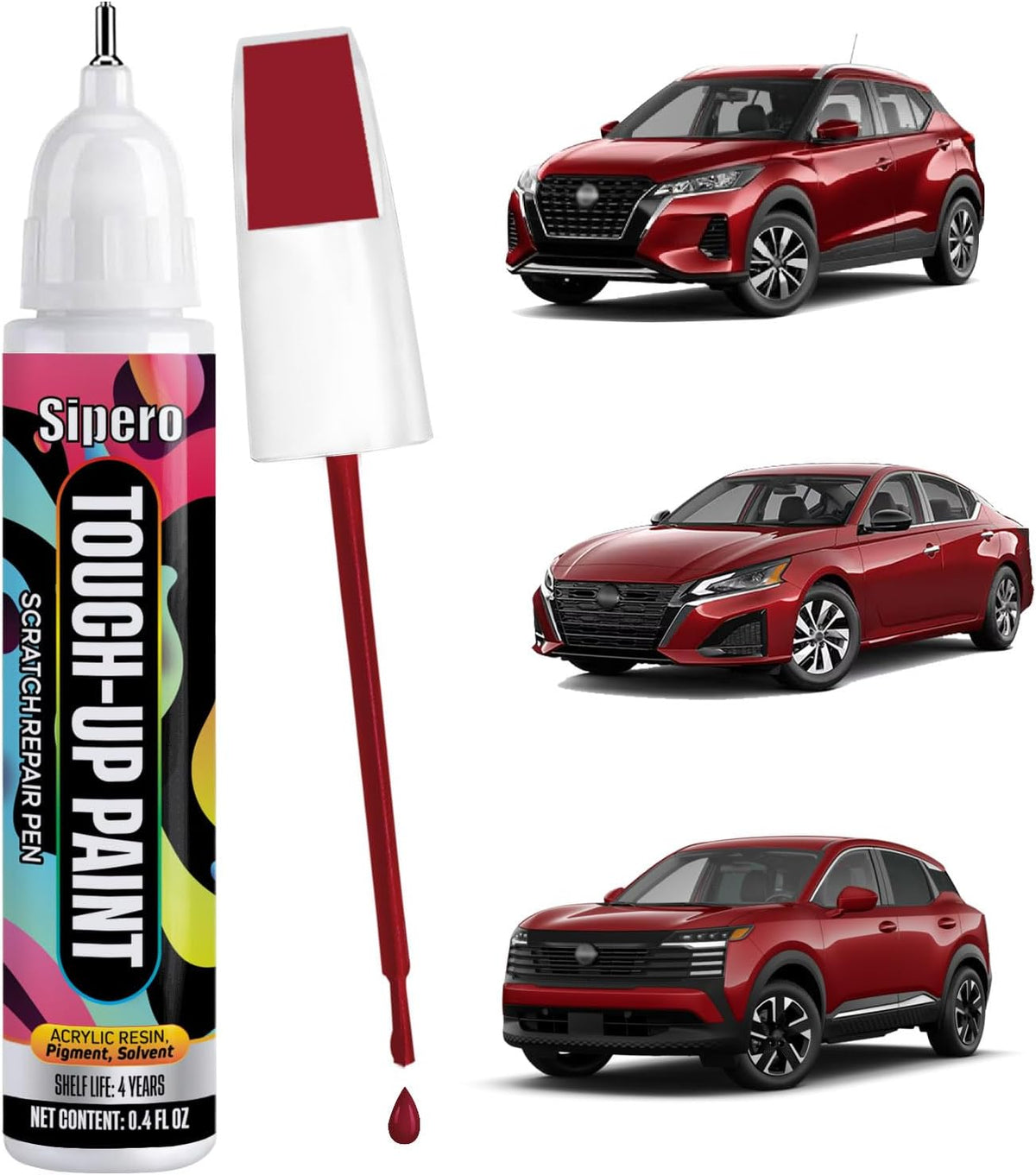 Brilliant Silver Metallic (K23) Touch Up Paint for Nissan – Exact Color Match Scratch Repair Pen – for Rogue, Altima, Sentra