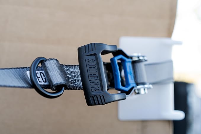 Secure Tite Ratchet Straps – 2-Pack 1-1/4” x 16’ Tie Down Straps with Vinyl Coated Double J-Hooks – Cargo Tie Down Straps, 1000 lbs. Working Load Limit and 3000 lbs. Break Strength