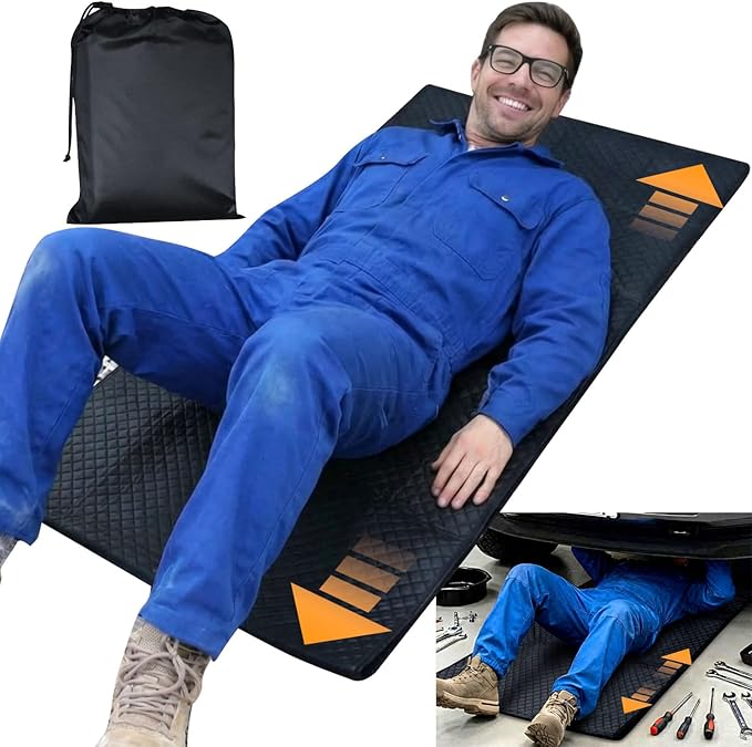Rolling Creeper Mat, 145×67cm Portable Under Car Repair Pad with Storage Bag, Mechanics Mat for Low Clearance, Auto Repairing Tool for Working On The Ground, Gifts for Him Men Dad Husband Fathers 2026