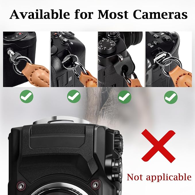VOVMOEYA Camera Wrist Strap Rope, Camera Hand Strap Compatible