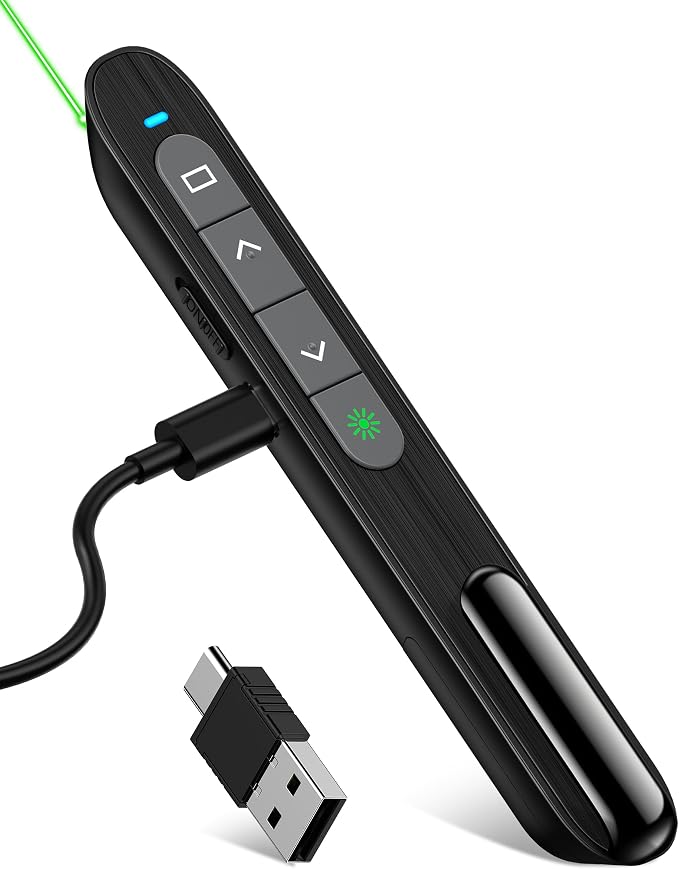 USB C Rechargeable Presentation Clicker
