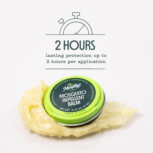 Murphy's Naturals Mosquito Repellent Balm - Plant-Based Formula with Cedarwood & Lemongrass | 0.75 oz