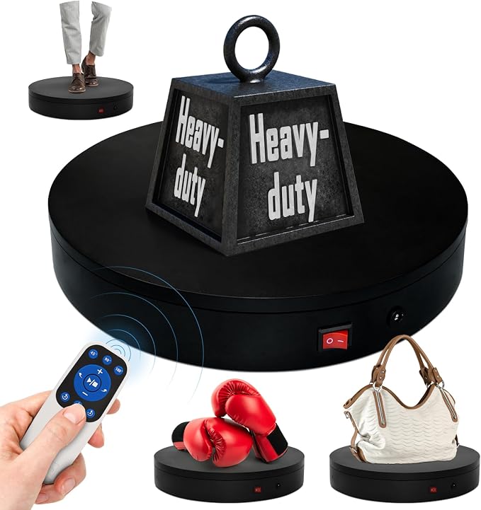 15.8In Remote Motorized Electric Turntable Rotating Display Stand Rotating
