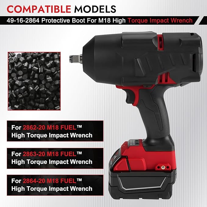 49-16-2864 M18 3/4 Impact Protective Boot For Milwaukee 2864-20 2863-20 2862-20 M18 3/4" Fuel High Torque Impact Wrench