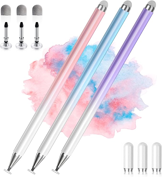 Stylus Pens for Touch Screens, 2 in 1 High Precision Universal Stylus Pen for