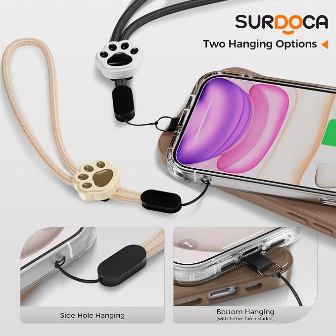 SURDOCA Adjustable Phone Lanyard Wrist Strap, Camera Wrist Strap, Nylon Wrist