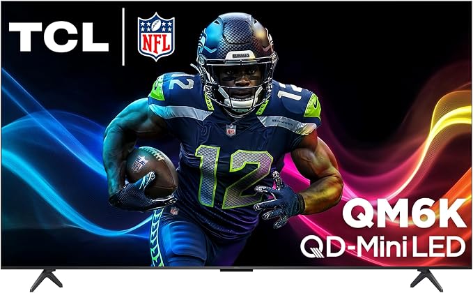 TCL 55 Inch Class QM6K Series | Mini LED QLED 4K HDR | 55QM6K, Latest Model | 120HZ-144HZ High Brightness Smart Google TV Dolby Atmos Onkyo Audio | Voice Remote Alexa Gaming Streaming Television