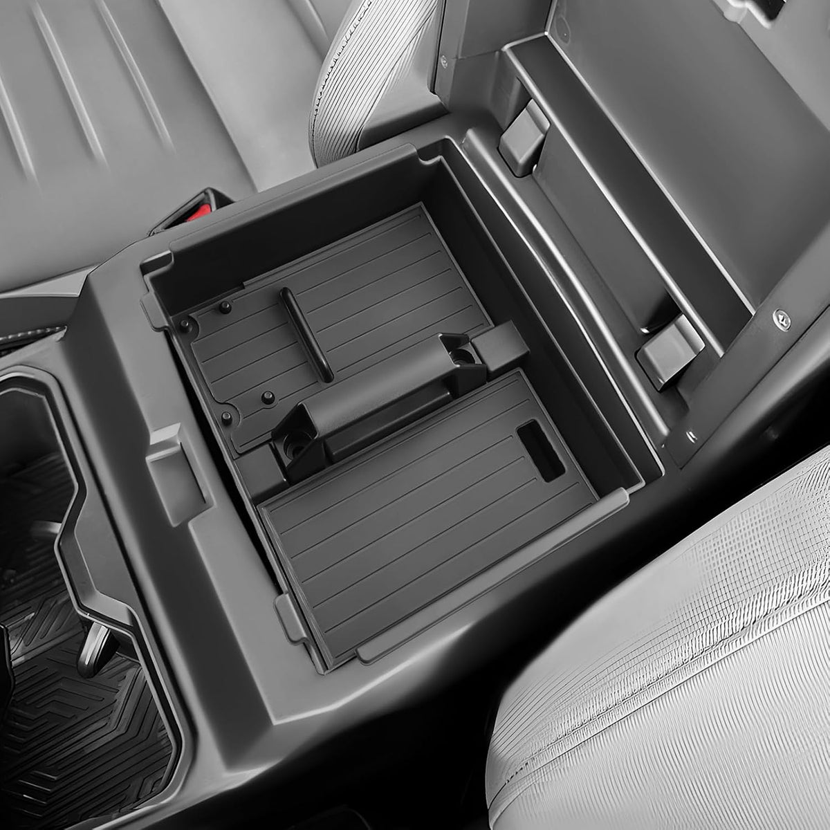 SKTU 2025 2026 4Runner Center Console Organizer for 2025 2026 Toyota 4Runner Console Tray Toyota 4Runner 2025 2026 Accessories Middle Console Organizer with Sunglasses Holder