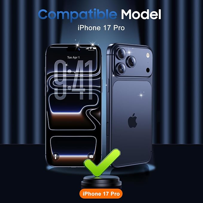 UniqueMe Compatible for 3 Pack iPhone 17 Pro Camera Lens Protector