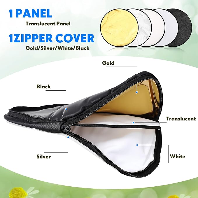 Yuntau Photography Reflector 5 in 1 Light Reflectors
