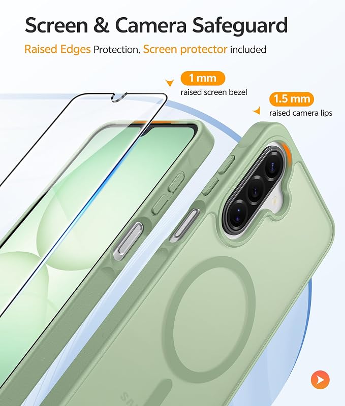 FNTCASE for Galaxy A17/A16 5G Phone Case: for Samsung A17 Cases Matte