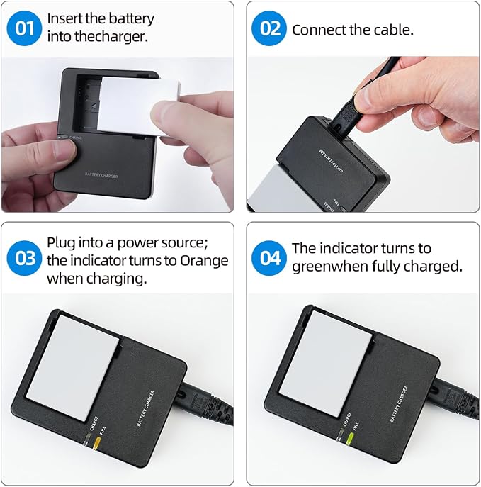 LC-E8 LP-E8 Battery Charger for LC-E8C LC-E8E Battery Compatible