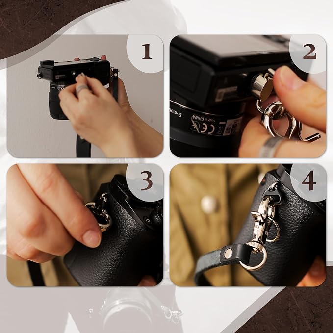 C Coiro Leather Camera Strap Crossbody