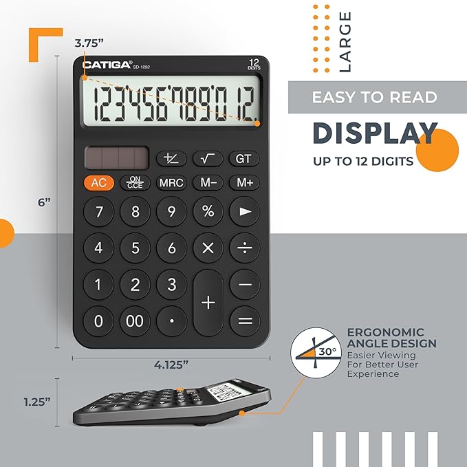 CATIGA 12 Digit Desktop Calculator