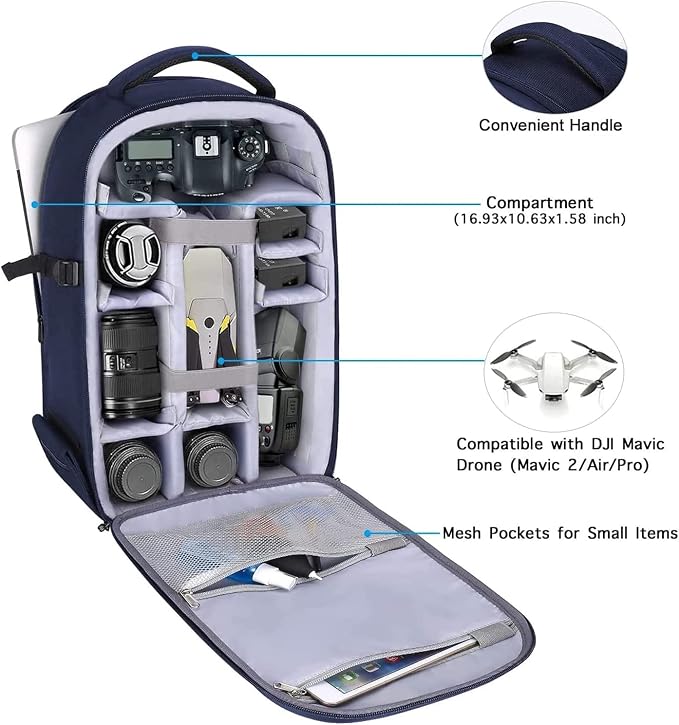 MOSISO Camera Backpack, DSLR/SLR/Mirrorless Photography Camera Bag 15-16 inch