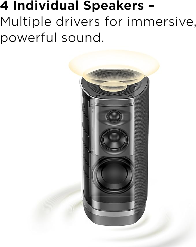 TCL Z100 Wireless Immersive 3D Home Theater Speaker QM6K, QM7K, QM8K, QM9K & X11L | Dolby Atmos Smart Auto Calibration | Flexible Placement & Modern Design | Latest Model