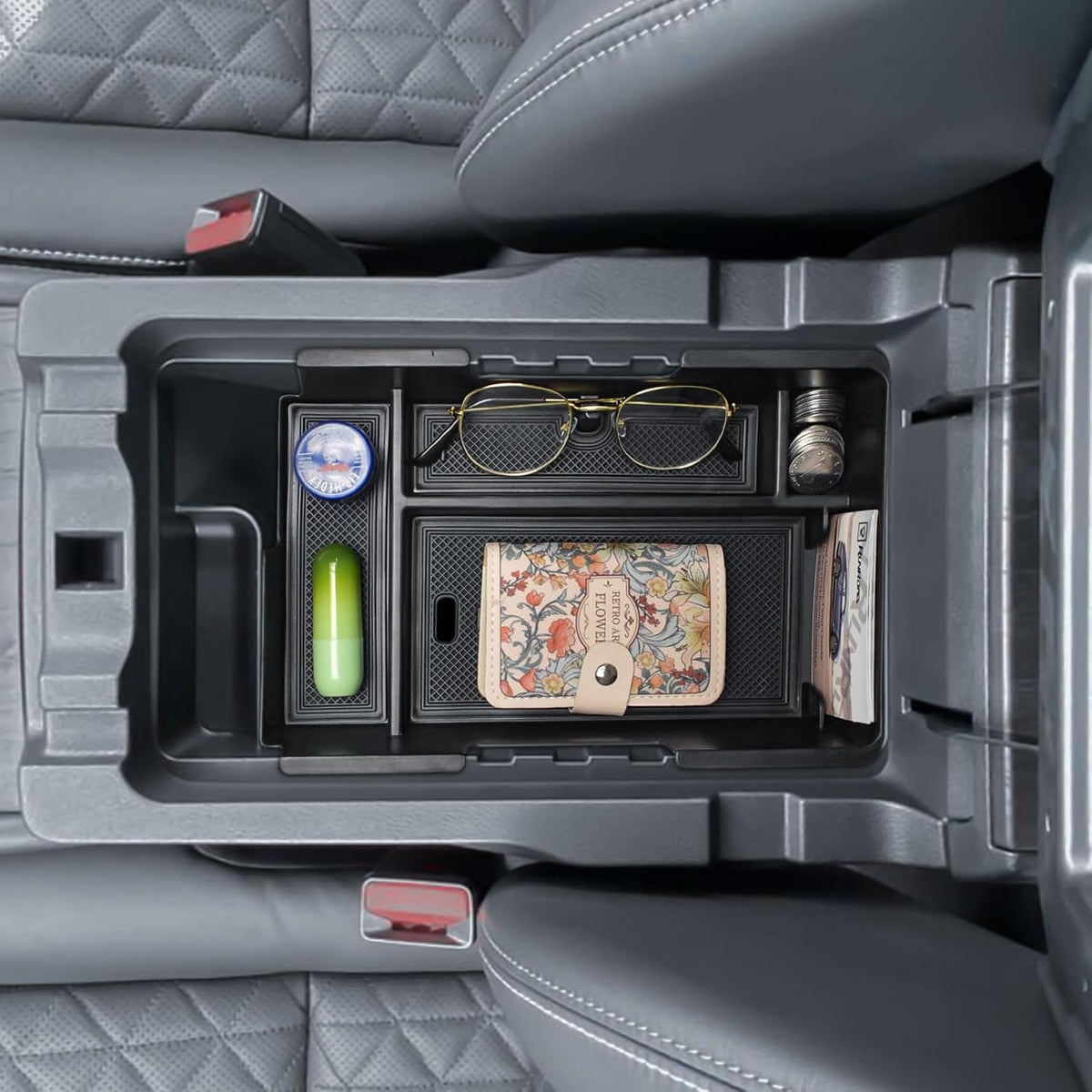 RUNROAD Center Console Organizer For Nissan 2017-2024 Murano Accessories