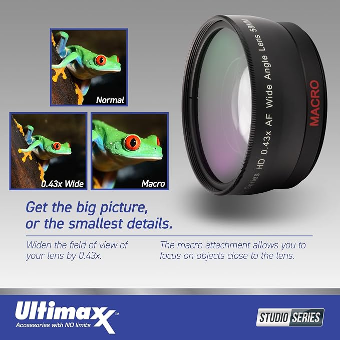 Ultimaxx 58MM Complete Lens Filter Accessory Kit