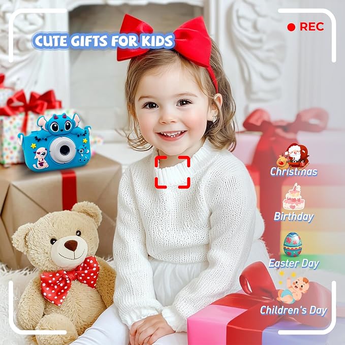 Kids Camera 2PCS Toddler Digital Camera Little Girls Toy Camera