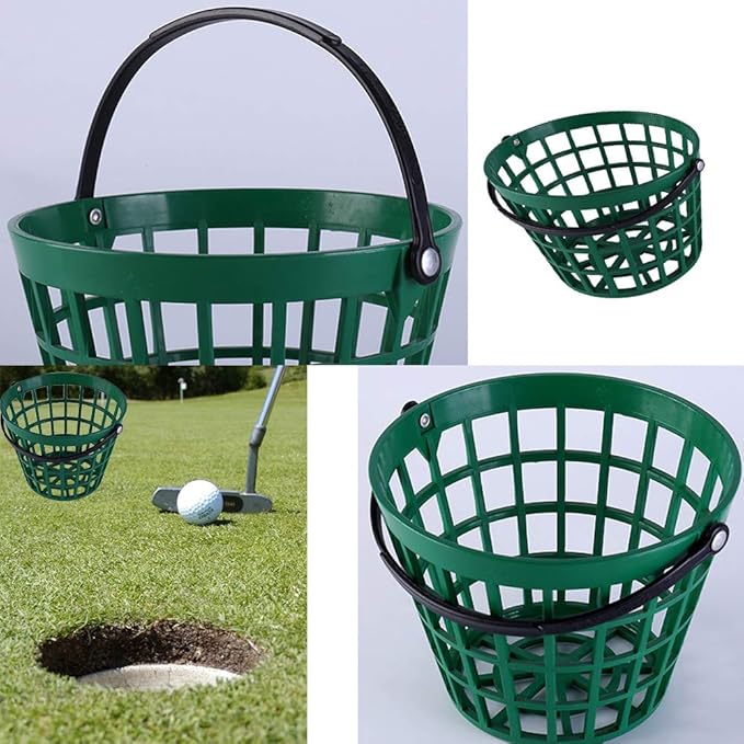ZLY Golf Ball Basket, Golfball Container with Handle Ball Holder Contain Stadium Accessories